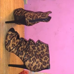 Leopard print heels
